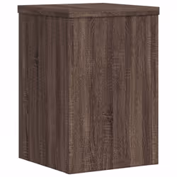 vidaXL Plant Stands Garden Plant Pot Holder Flower Stand 2 pcs Engineered wood - brown oak, 25 x 25 x 35 cm - Additional view 6