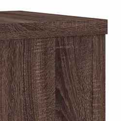 vidaXL Plant Stands Garden Plant Pot Holder Flower Stand 2 pcs Engineered wood - brown oak, 25 x 25 x 35 cm - Additional view 7