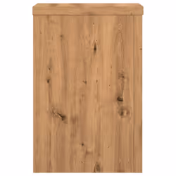 vidaXL Plant Stands Garden Plant Pot Holder Flower Stand 2 pcs Engineered wood - oak, 25 x 25 x 35 cm - Additional view 4