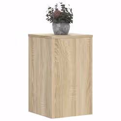 vidaXL Plant Stands Garden Plant Pot Holder Flower Stand 2 pcs Engineered wood - sonoma oak, 30 x 30 x 50 cm - Additional view 2