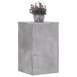vidaXL Plant Stands Garden Plant Pot Holder Flower Stand 2 pcs Engineered wood - concrete grey, 30 x 30 x 50 cm - Additional view 2