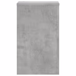 vidaXL Plant Stands Garden Plant Pot Holder Flower Stand 2 pcs Engineered wood - concrete grey, 30 x 30 x 50 cm - Additional view 4