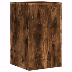 vidaXL Plant Stands Garden Plant Pot Holder Flower Stand 2 pcs Engineered wood - smoked oak, 30 x 30 x 50 cm - Additional view 6