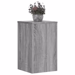 vidaXL Plant Stands Garden Plant Pot Holder Flower Stand 2 pcs Engineered wood - grey sonoma, 30 x 30 x 50 cm - Additional view 2