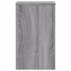 vidaXL Plant Stands Garden Plant Pot Holder Flower Stand 2 pcs Engineered wood - grey sonoma, 30 x 30 x 50 cm - Additional view 4