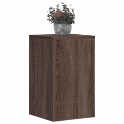 vidaXL Plant Stands Garden Plant Pot Holder Flower Stand 2 pcs Engineered wood - brown oak, 30 x 30 x 50 cm - Additional view 2