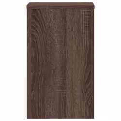 vidaXL Plant Stands Garden Plant Pot Holder Flower Stand 2 pcs Engineered wood - brown oak, 30 x 30 x 50 cm - Additional view 4