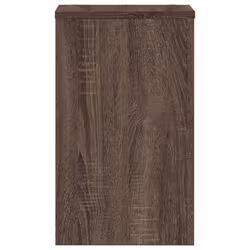 vidaXL Plant Stands Garden Plant Pot Holder Flower Stand 2 pcs Engineered wood - brown oak, 30 x 30 x 50 cm - Additional view 5