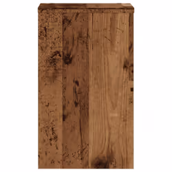 vidaXL Plant Stands Garden Plant Pot Holder Flower Stand 2 pcs Engineered wood - old wood, 30 x 30 x 50 cm - Additional view 5
