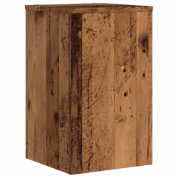 vidaXL Plant Stands Garden Plant Pot Holder Flower Stand 2 pcs Engineered wood - old wood, 30 x 30 x 50 cm - Additional view 6