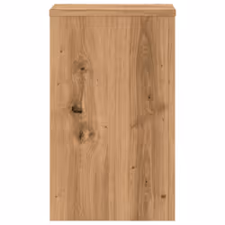 vidaXL Plant Stands Garden Plant Pot Holder Flower Stand 2 pcs Engineered wood - oak, 30 x 30 x 50 cm - Additional view 4