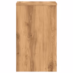 vidaXL Plant Stands Garden Plant Pot Holder Flower Stand 2 pcs Engineered wood - oak, 30 x 30 x 50 cm - Additional view 5