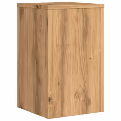 vidaXL Plant Stands Garden Plant Pot Holder Flower Stand 2 pcs Engineered wood - oak, 30 x 30 x 50 cm - Additional view 6
