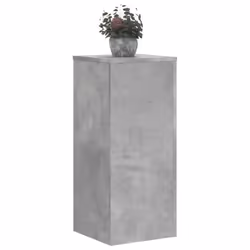 vidaXL Plant Stands Garden Plant Pot Holder Flower Stand 2 pcs Engineered wood - concrete grey, 30 x 30 x 70 cm - Additional view 2