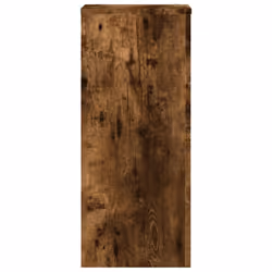 vidaXL Plant Stands Garden Plant Pot Holder Flower Stand 2 pcs Engineered wood - smoked oak, 30 x 30 x 70 cm - Additional view 4