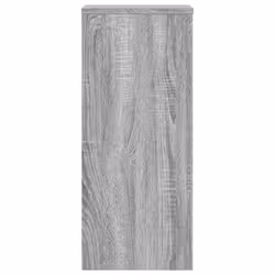 vidaXL Plant Stands Garden Plant Pot Holder Flower Stand 2 pcs Engineered wood - grey sonoma, 30 x 30 x 70 cm - Additional view 5