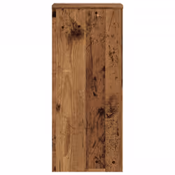vidaXL Plant Stands Garden Plant Pot Holder Flower Stand 2 pcs Engineered wood - old wood, 30 x 30 x 70 cm - Additional view 5