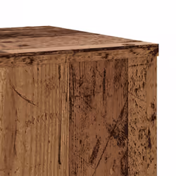 vidaXL Plant Stands Garden Plant Pot Holder Flower Stand 2 pcs Engineered wood - old wood, 30 x 30 x 70 cm - Additional view 7