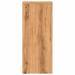 vidaXL Plant Stands Garden Plant Pot Holder Flower Stand 2 pcs Engineered wood - oak, 30 x 30 x 70 cm - Additional view 4
