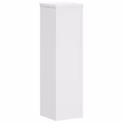 vidaXL Plant Stands Garden Plant Pot Holder Flower Stand 2 pcs Engineered wood - white, 17 x 17 x 60 cm - Additional view 6