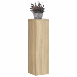 vidaXL Plant Stands Garden Plant Pot Holder Flower Stand 2 pcs Engineered wood - sonoma oak, 17 x 17 x 60 cm - Additional view 2