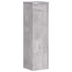 vidaXL Plant Stands Garden Plant Pot Holder Flower Stand 2 pcs Engineered wood - concrete grey, 17 x 17 x 60 cm - Additional view 6