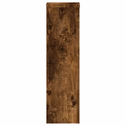 vidaXL Plant Stands Garden Plant Pot Holder Flower Stand 2 pcs Engineered wood - smoked oak, 17 x 17 x 60 cm - Additional view 4