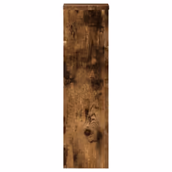vidaXL Plant Stands Garden Plant Pot Holder Flower Stand 2 pcs Engineered wood - smoked oak, 17 x 17 x 60 cm - Additional view 5