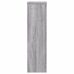 vidaXL Plant Stands Garden Plant Pot Holder Flower Stand 2 pcs Engineered wood - grey sonoma, 17 x 17 x 60 cm - Additional view 4