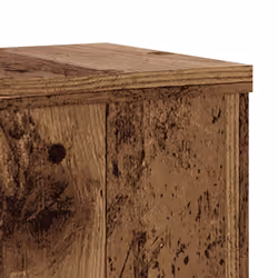 vidaXL Plant Stands Garden Plant Pot Holder Flower Stand 2 pcs Engineered wood - old wood, 17 x 17 x 60 cm - Additional view 7