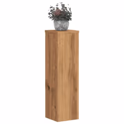 vidaXL Plant Stands Garden Plant Pot Holder Flower Stand 2 pcs Engineered wood - oak, 17 x 17 x 60 cm
