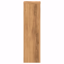 vidaXL Plant Stands Garden Plant Pot Holder Flower Stand 2 pcs Engineered wood - oak, 17 x 17 x 60 cm - Additional view 4
