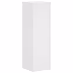 vidaXL Plant Stands Garden Plant Pot Holder Flower Stand 2 pcs Engineered wood - white, 25 x 25 x 80 cm - Additional view 6