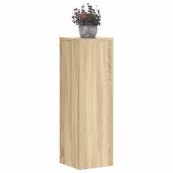 vidaXL Plant Stands Garden Plant Pot Holder Flower Stand 2 pcs Engineered wood - sonoma oak, 25 x 25 x 80 cm - Additional view 2