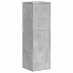 vidaXL Plant Stands Garden Plant Pot Holder Flower Stand 2 pcs Engineered wood - concrete grey, 25 x 25 x 80 cm - Additional view 6