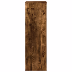 vidaXL Plant Stands Garden Plant Pot Holder Flower Stand 2 pcs Engineered wood - smoked oak, 25 x 25 x 80 cm - Additional view 5