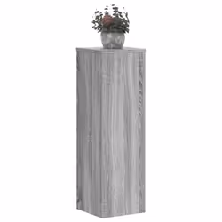 vidaXL Plant Stands Garden Plant Pot Holder Flower Stand 2 pcs Engineered wood - grey sonoma, 25 x 25 x 80 cm