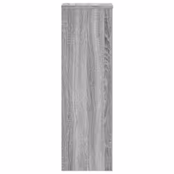 vidaXL Plant Stands Garden Plant Pot Holder Flower Stand 2 pcs Engineered wood - grey sonoma, 25 x 25 x 80 cm - Additional view 4