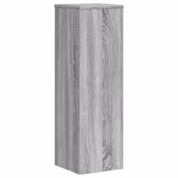 vidaXL Plant Stands Garden Plant Pot Holder Flower Stand 2 pcs Engineered wood - grey sonoma, 25 x 25 x 80 cm - Additional view 6