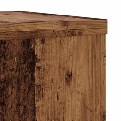 vidaXL Plant Stands Garden Plant Pot Holder Flower Stand 2 pcs Engineered wood - old wood, 25 x 25 x 80 cm - Additional view 7