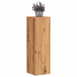 vidaXL Plant Stands Garden Plant Pot Holder Flower Stand 2 pcs Engineered wood - oak, 25 x 25 x 80 cm
