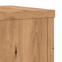 vidaXL Plant Stands Garden Plant Pot Holder Flower Stand 2 pcs Engineered wood - oak, 25 x 25 x 80 cm - Additional view 7