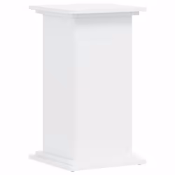 vidaXL Plant Stand Plant Pot Plant Holder Outdoor Flower Stand Engineered Wood - white, 33 x 33 x 60 cm - Additional view 5