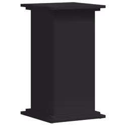 vidaXL Plant Stand Plant Pot Plant Holder Outdoor Flower Stand Engineered Wood - black, 33 x 33 x 60 cm