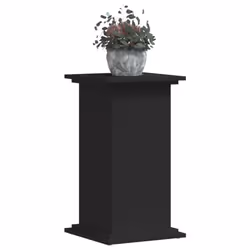 vidaXL Plant Stand Plant Pot Plant Holder Outdoor Flower Stand Engineered Wood - black, 33 x 33 x 60 cm
