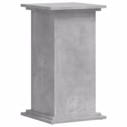 vidaXL Plant Stand Plant Pot Plant Holder Outdoor Flower Stand Engineered Wood - concrete grey, 33 x 33 x 60 cm