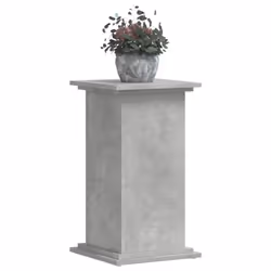 vidaXL Plant Stand Plant Pot Plant Holder Outdoor Flower Stand Engineered Wood - concrete grey, 33 x 33 x 60 cm