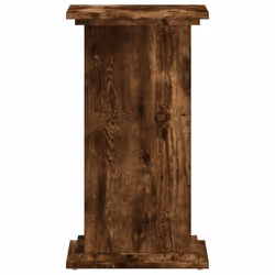 vidaXL Plant Stand Plant Pot Plant Holder Outdoor Flower Stand Engineered Wood - smoked oak, 33 x 33 x 60 cm - Additional view 4