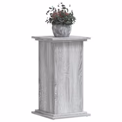 vidaXL Plant Stand Plant Pot Plant Holder Outdoor Flower Stand Engineered Wood - grey sonoma, 33 x 33 x 60 cm