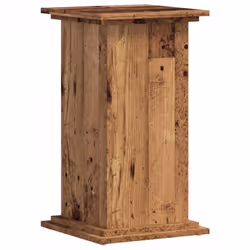 vidaXL Plant Stand Plant Pot Plant Holder Outdoor Flower Stand Engineered Wood - old wood, 33 x 33 x 60 cm